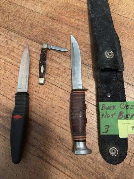 Kabar knife, Western pocket knife and OXO knife