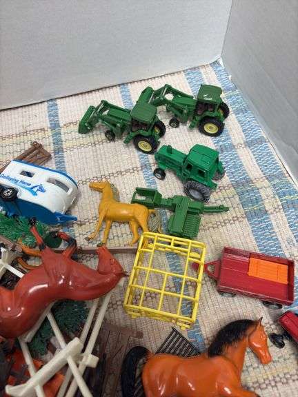 Bag of farm related toys