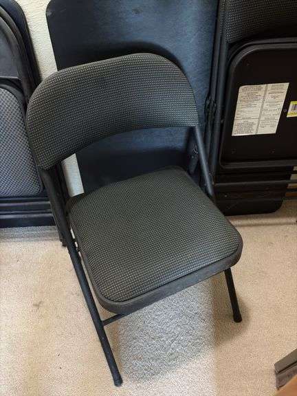 Black sq card table and 3 chairs