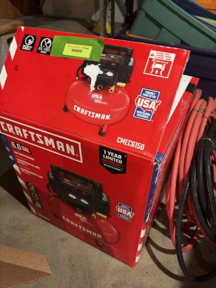 Craftsman 6 gallon air compressor and air hose