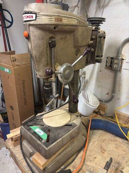 Craftsman 150 bench top drill press bring tools to remove