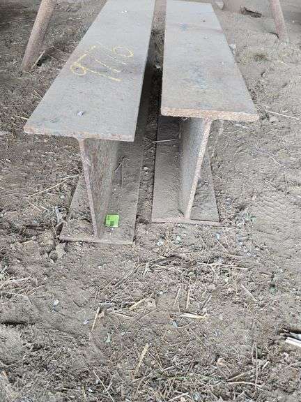 2 pcs of 6' x 10' I beam 28" & 44" long