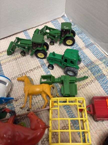 Bag of farm related toys