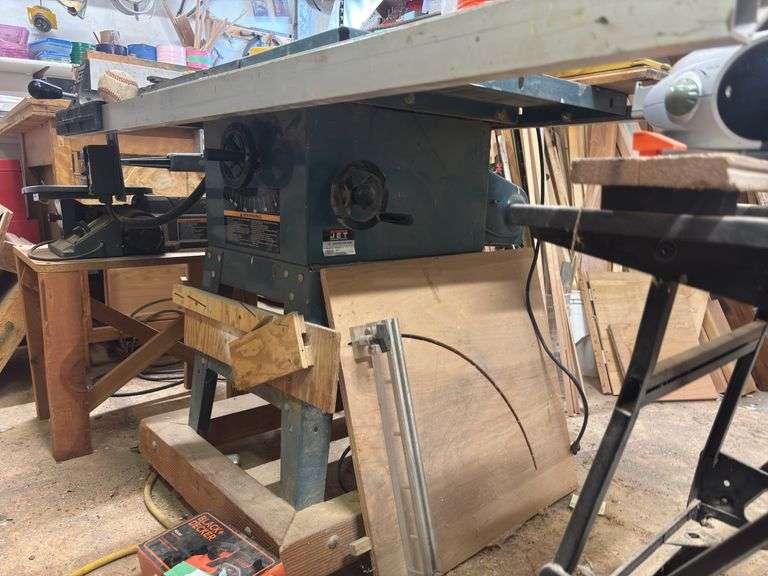 Jet brand 10 inch contractor saw - may need to be disassembled to get it out