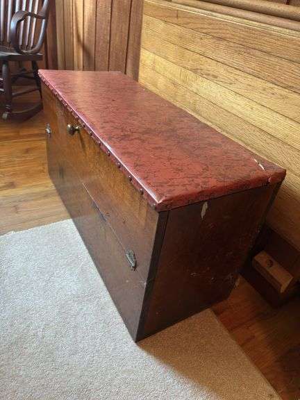 14D x 35L x 19H lift top trunk
