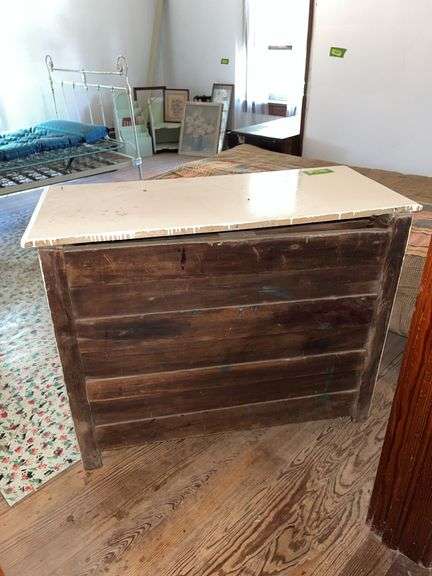 18D x 40L x 30H three drawer dresser, spoon carved drawers