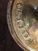 Set of 4 Corbell & Co silverplate mini goblets with cherubs and grapevines