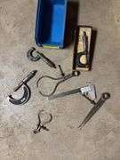 Micrometers, inside & outside calipers, veneer calipers