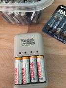 Flashlights and large quantity of AA batteries