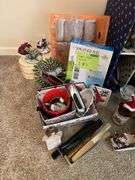 Brother typewriter, file cabinet, home decor items etc...