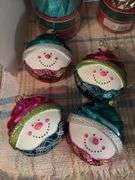 Oversized Christmas balls and snowman balls