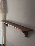 Amana walnut clock shelf w/ plate grooves 6 x 36