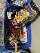 4 large totes of Fall type decor