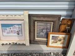 Group of Southwest and Native American inspired art, including drawing by Ron Bishop signed and numbered