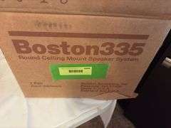 Pr Boston 335 round ceiling mount speakers, NIB
