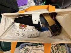 4 large totes of various fabric, LOTS!
