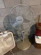 Lasko floor fan and Honeywell oscillating fan