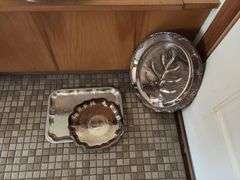 Silver plate serving items