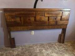 Four drawer dresser and matching full-size headboard
