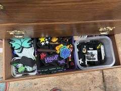 Small dresser, full of painting supplies