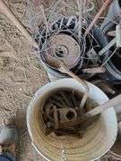 7 buckets of farm iron