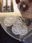 Various costume jewelry, dresser mirror, fingernail sets, watches, etc