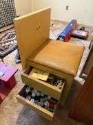 Singer sewing machine with fold out table and chair
