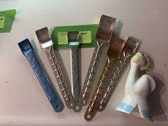Cleminson Ralphie Patrick Rooster pie bird and aluminum measuring spoons