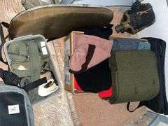 Canteens, seats, belts, hats