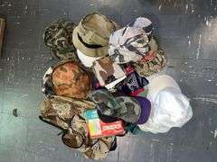Various hats, many camo