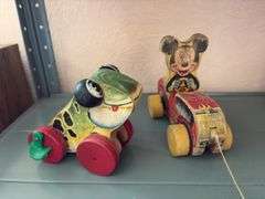 Two FP pull toys-Jolly Jumper and Puddle Jumper
