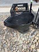 Fireplace tool set, wood holder, coal bucket, two stove fans, cast-iron tea kettle