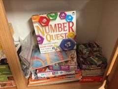 Cupboard full of games and puzzles