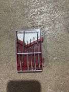 Rope, drop cords, bits, multipurpose fabric plastic boxes, tape measure, bug spray, etc