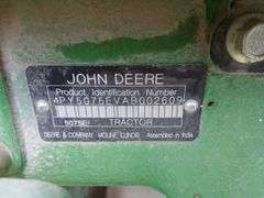 John Deere 5075 E tractor, purchased 6-2011, FWA, ROPS w/canopy, hour meter shows 558 hrs, 553 hydraulic loader 74" bucket, 16.9x 28 rear tires, 9.5 x 24 fronts, 2 rear wheel weights. Each side. SN 5075EVAB002609. Please plan late pick up so we can load people out 3 pt fast hitch, see link in description for video WIRE TRANSFER REQUIRED