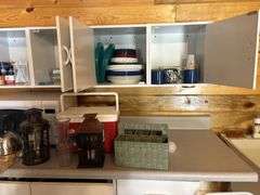 Apartment kitchen cupboard contents!