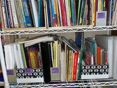 Metal shelf unit and instructional materials
