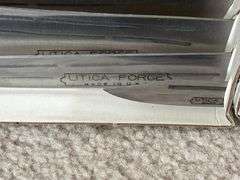Bone handle carving set and cutlery