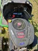John Deere L100 riding mower 42" deck, SN 100Aa141171, hood broken, runs and mows