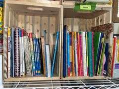 Metal shelf unit and instructional materials