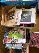 RIA catalogs, American Rifleman mags, 1946 Fur,Fish,Game magazines, lots of other old mags and a box of paper targets