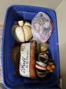 4 large totes of Fall type decor