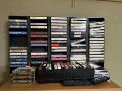 Portable radio, cassette tapes, playing cards, telephones etc...