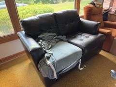 5’ Durabrand loveseat Well worn, but has very nice fitted cover