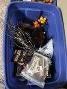 4 large totes of Fall type decor