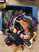 Old neckties and scarves
