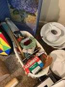 Brother typewriter, file cabinet, home decor items etc...