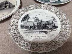 Johnson Brothers china, serving plates and platters, vases, local collector plates and more