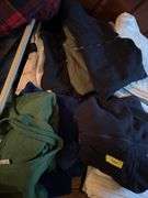 Ten men’s sweatshirts, range in size from S-XL