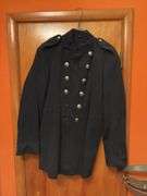 Size M military coat, buttons marked NFS